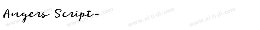 Angers Script字体转换